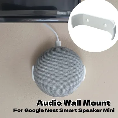 Benutzerdefinierte Audio Wand Halterung Hause Wand Halterung Wand Lagerung Organisation Halterung Hause Dekoration Für Google Nest Smart Lautsprecher Mini