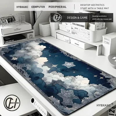 Sternenhimmel Mond Mousepad Mauspad Mäuse Teppich Bürozubehör Schreibtischmatte Mousepad Tastatur Gaming PC Matten Xxl Großer Teppich