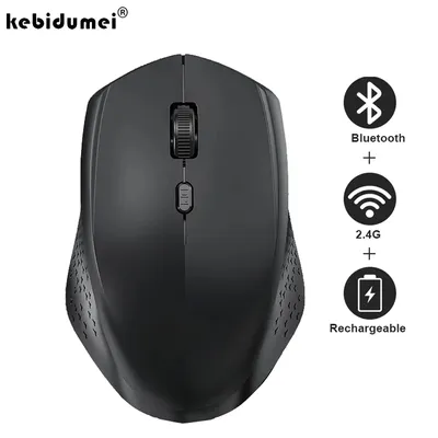 Bluetooth Maus 2,4G Drahtlose Maus Dual-Modus Stille Maus Wiederaufladbare Gaming Maus 1600DPI Für Laptop Computer Win mac OS
