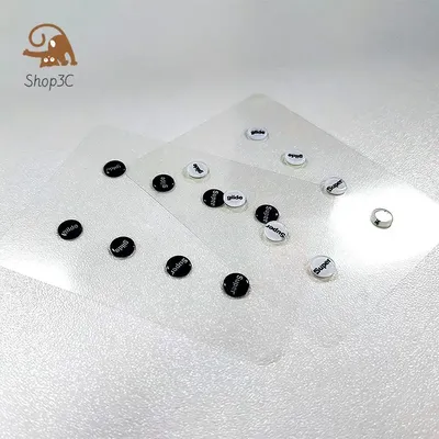 1 Pack Glas Maus Skates DIY Universal Dots Maus Füße Pads Aufkleber für Gaming Maus Anti-Rutsch-Pad