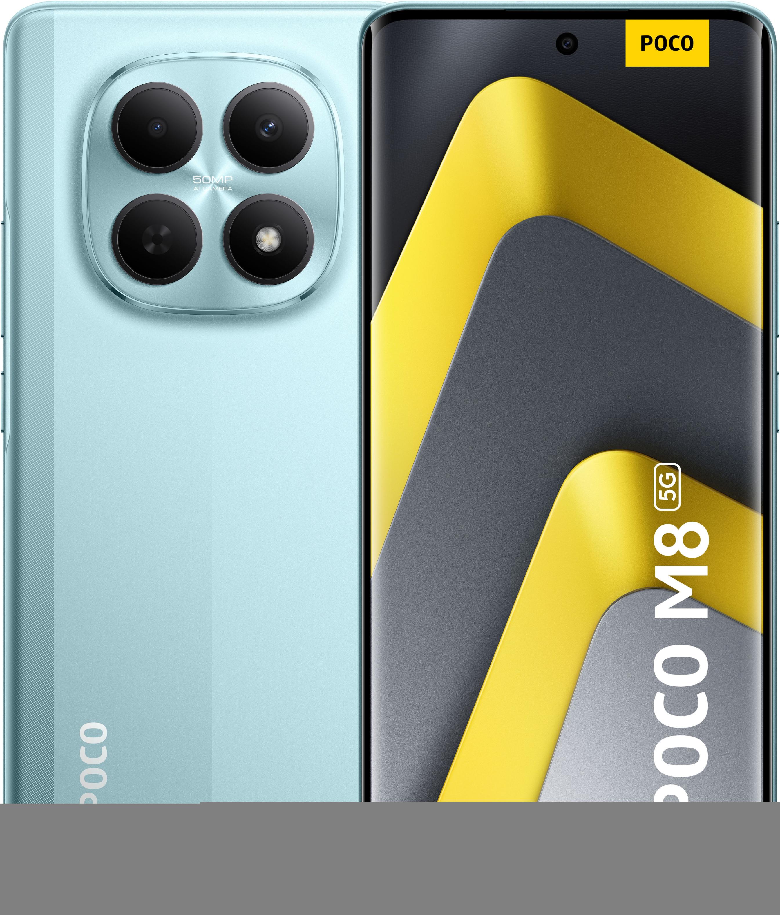 XIAOMI Smartphone "POCO M8 5G", Energieeffizienz: B (A-G), grun, 512 GB, Mobiltelefone