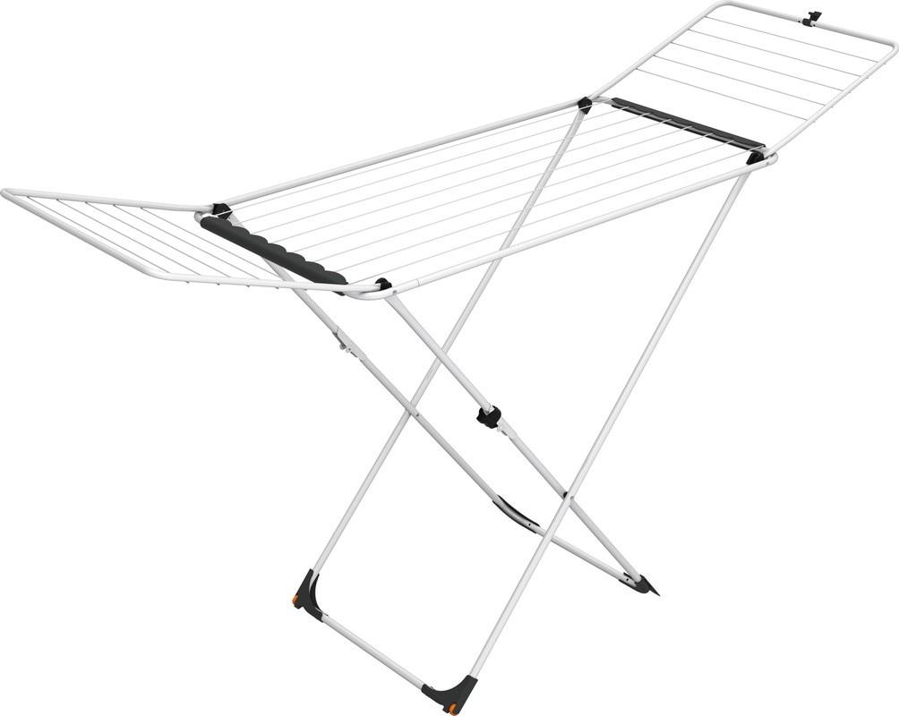 Wäscheständer VILEDA "Vileda UNIVERSAL Wäscheständer", weiß, B:199cm H:93cm T:55cm, Stahl, Wäscheständer, Gekreuztes Untergestell für leichten Auf- und Abbau