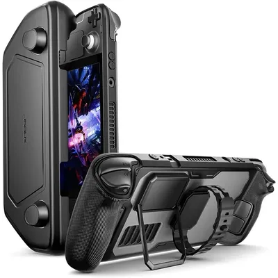 ModCase für Steam Deck OLED-Gehäuse, stoßdämpfendes Anti-Drop-Modularisierungs-Gaming-Zubehör mit abnehmbarer Frontschale