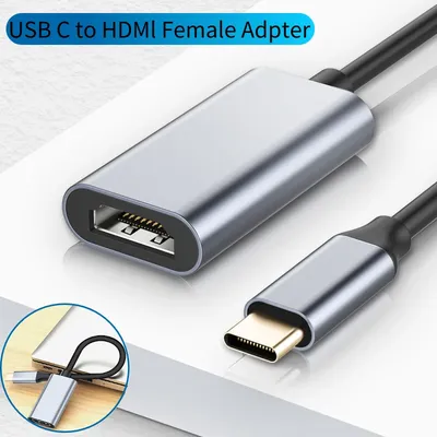 USB Typ C zu HDMI-kompatibel Kabel USB C zu HDMI Konverter 4K USB 3,1 HDTV Kabel Adapter für MacBook Chromebook Samsung Xiaomi
