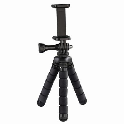 Hama Flex Ministativ 14 cm für Smartphone & GoPro, Schwarz