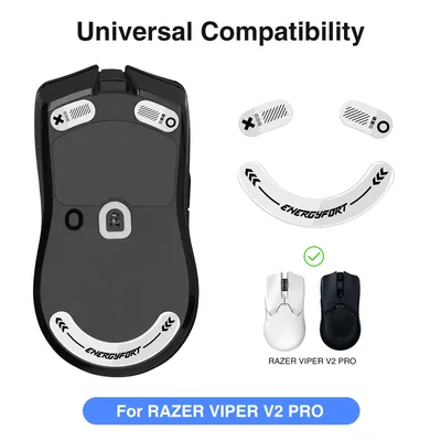 Gebogene Kanten, extrem starke Glas-Mausfüße, Skates für Razer Viper V2 Pro Gaming-Mausfüße, Ersatz, Super Smooth Glide Fast