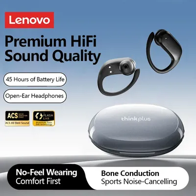 Neue Lenovo XT55 Wireless Bluetooth Kopfhörer Gaming Stereo Noise Cancelling Headsets Lange Akkulaufzeit Sport Kopfhörer mit Mikrofon