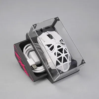 Maus Lagerung Display Box 3D Druck Acryl Transparent Staub-proof Magnetische Abdeckung E-sport Gaming Mäuse Dekorieren Container