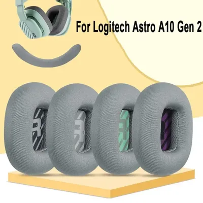 Ohr polster geeignet für Logitech Astro A10 Gen 2 Gaming Headset hochwertige Stoff Memory Foam ersetzen Ohr polster Kopfhörer Zubehör