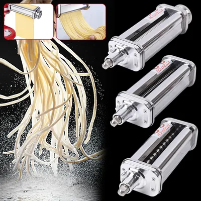 8, dicker Nudelmixer-Aufsatz, Nudelblatt, Roller, Spaghetti-Schneider, Nudelschneider, Begleiter-Set, Ständer für KitchenAid