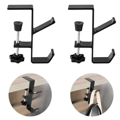 1/2pc Einstellbare Schreibtisch Rand Haken Gaming Headset Schreibtisch Aufhänger Rucksack Lagerung Hängen Haken Halter Punch-freies Hause büro Organizer