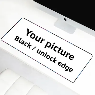 Benutzerdefiniertes Mousepad 900x400 1200x600 Anime Gaming Mauspad xxl Schwarz Lock Edge / Entsperren