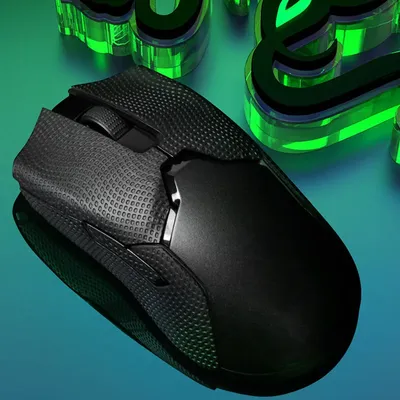 Schwarzer rutschfester Mausaufkleber, Gaming-Maus-Griffband, Skate-Aufkleber für Razer Viper Mini/Ultimate/V2 Pro