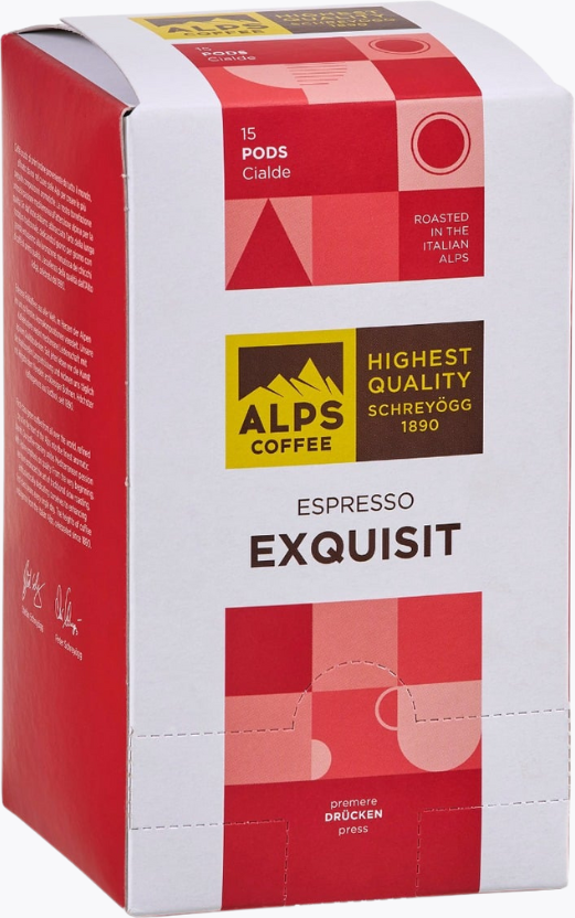 Alps Coffee Espresso Exquisit 15 Pods