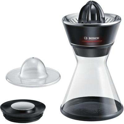 BOSCH Zitruspresse "VitaStyle MCP72GPB, 1,0l Glas-Karaffe, spülmaschinengeeignete Teile", schwarz, B:17cm H:31cm T:17cm, Entsafter, Universal-Presskegel für kleine und große Früchte, schwarz