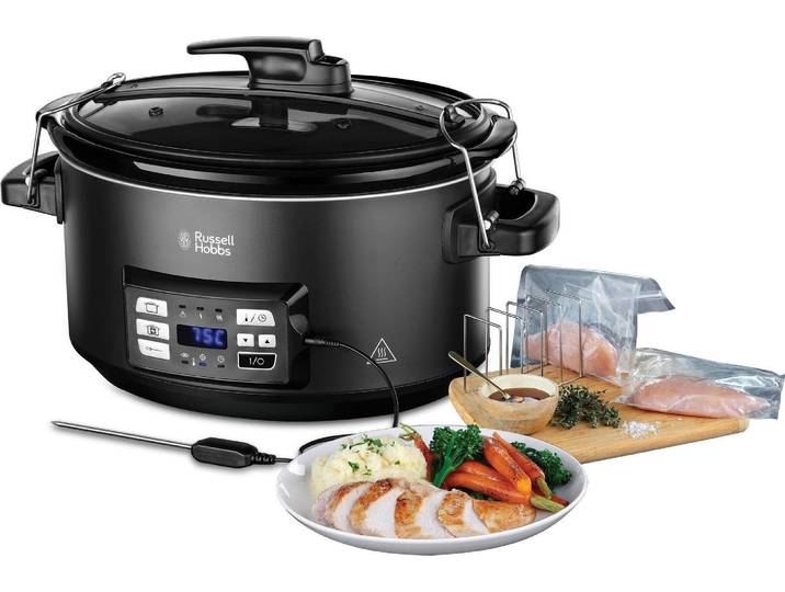 RUSSELL HOBBS Schongarer 25630-56 , schwarz, B:45cm H:36cm T:28cm, Elektropfannen, 6,5l Fassungsvermögen und Temperaturfühler