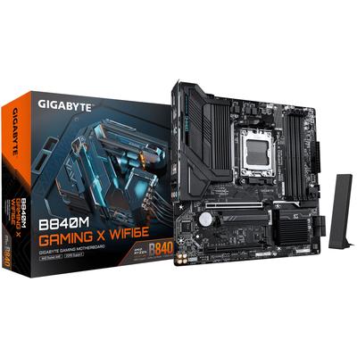 GIGABYTE Mainboard "B840M GAMING PLUS WIFI6E Mainboard – AMD Ryzen 9000 CPUs, 8+2+2-Phasen", ohne farbbezeichnung, B:27,2cm H:7cm T:27cm, Mainboards