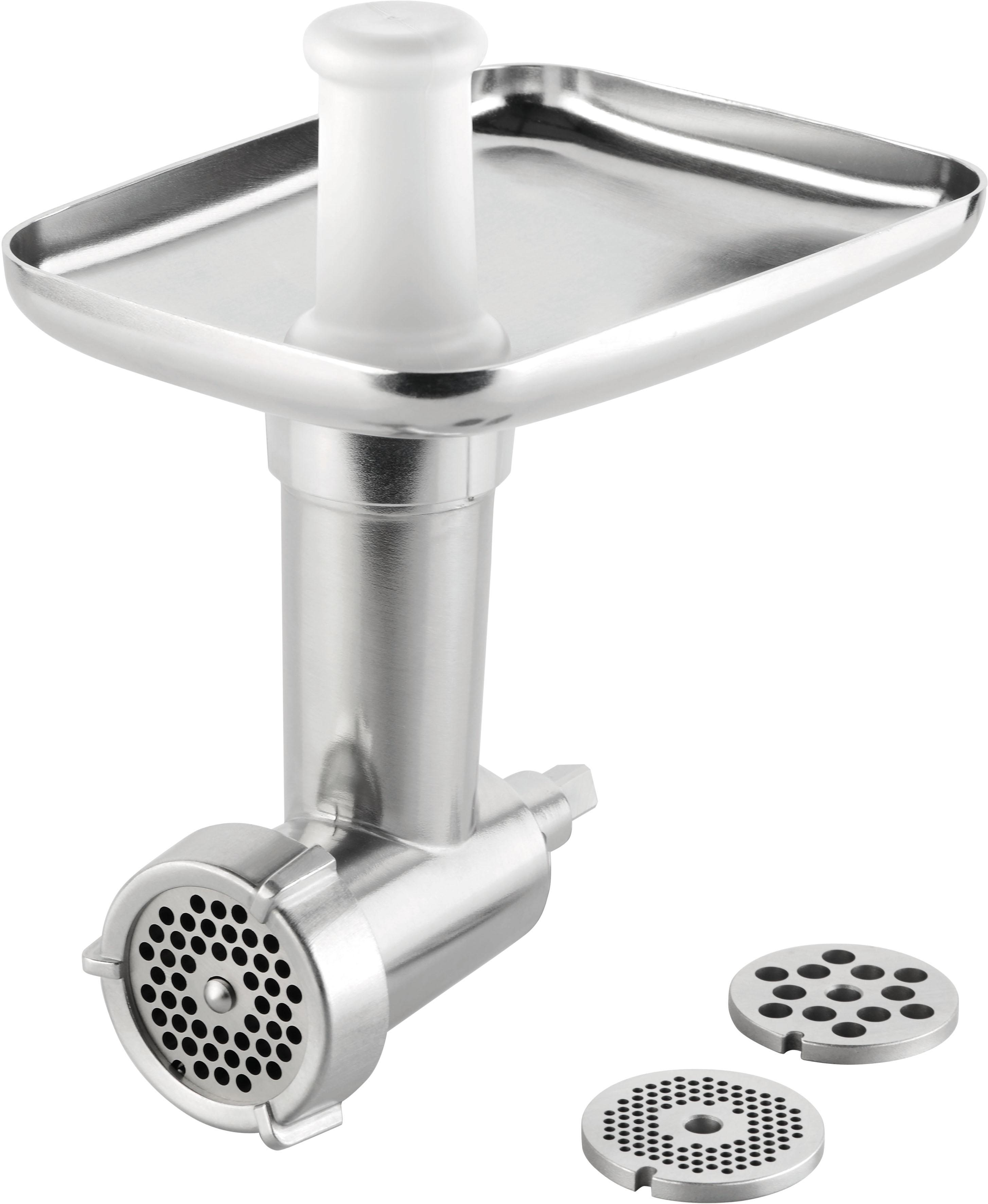 GROSSAG Fleischwolfaufsatz "KFW5 1352", silber (silberfarben), B:16cm H:24cm T:24cm, Küchenmaschinen-Aufsätze, mit Direktanschluss für KitchenAid Küchenmaschinen