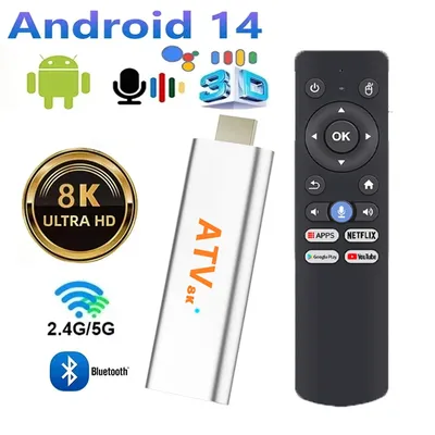 Direkt ab Werk TV-Stick 4K Android 14 Allwinner H313 2,4G&5G Wifi TV-Box Fire TV-Stick 4K TV-Box Media-Player TV-Stic Android