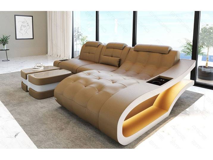Ecksofa Elegante L-Form Leder