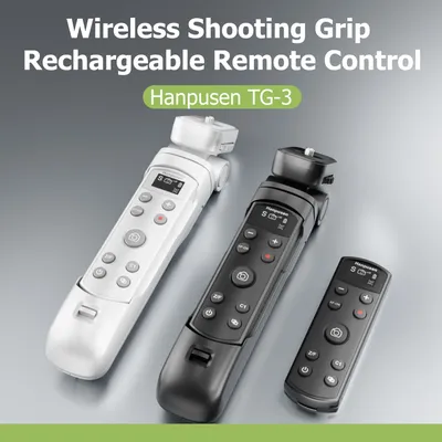 TG-3 Wireless Vlog Shooting Grip Stativfernbedienung mit OLED-Display für Fujifilm / Canon / Nikon / Sony Kameras