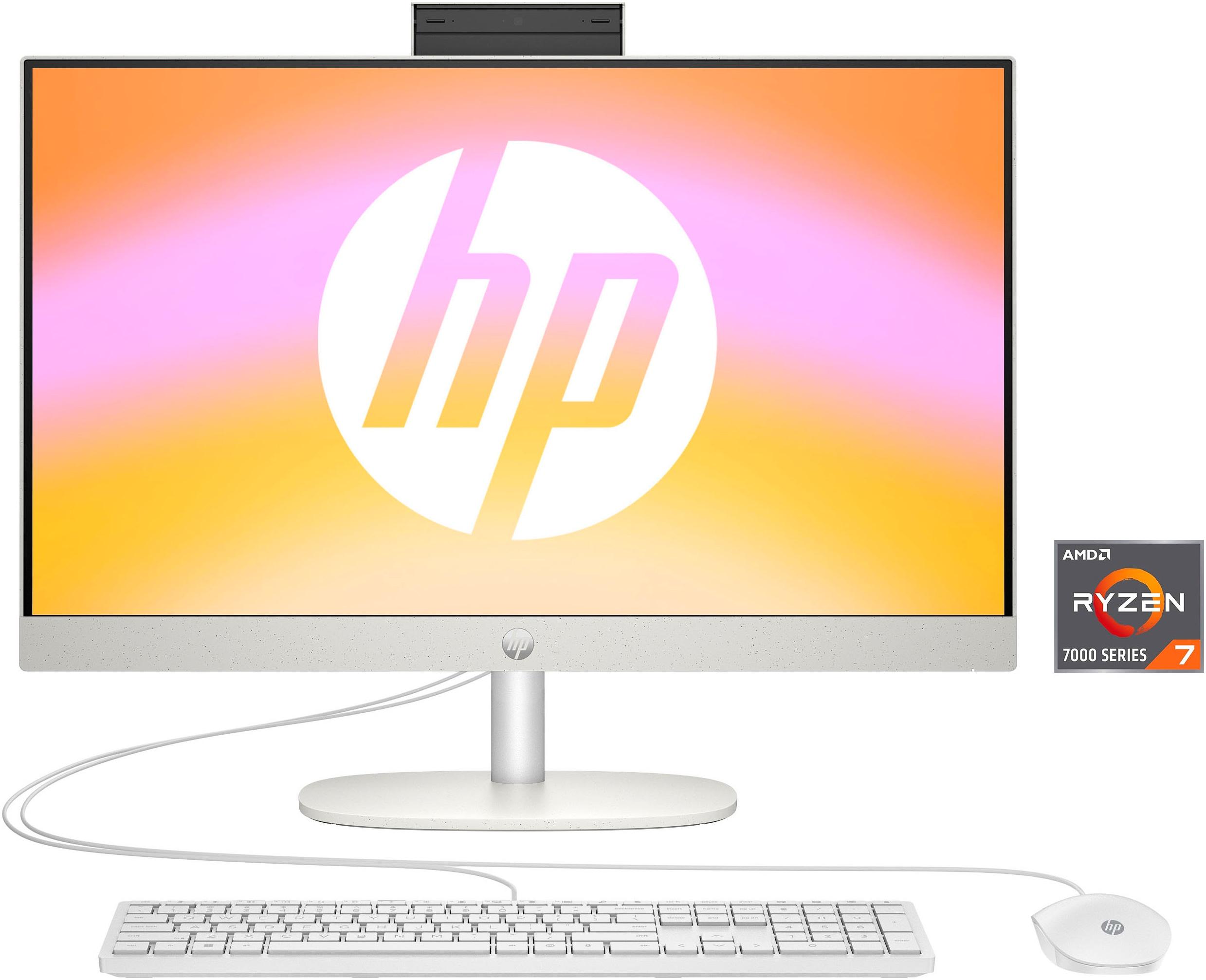 HP All-in-One PC "24-cr0231ng", weiß (shell weiß), Windows 11, 16 GB RAM 512 GB SSD, Desktop-PCs