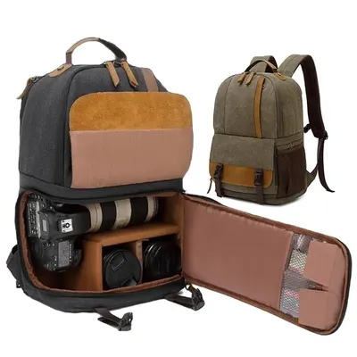 Wasserdichter Kamerarucksack für Fotografen, Wandertasche mit großer Kapazität für Männer und Frauen, passend für DSLR-Spiegelreflexkameras, Objektive und Stativ
