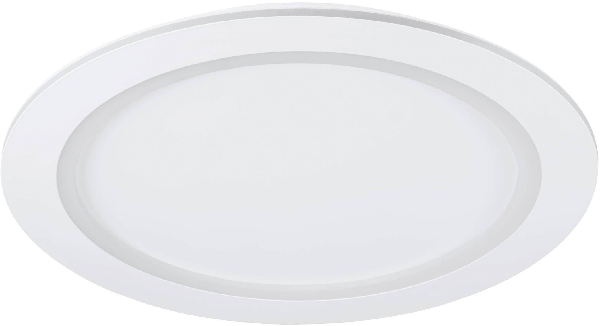 EGLO Deckenleuchte "Padrogiano-Z Deckenlampe, ZigBee 3.0, App und Sprachsteuerung, Lampe", weiß, 1, Ø 59,5cm H: 5cm, 1 Stk., Leuchten, ZigBee, App und Sprachsteuerung Alexa, RGB Rahmen, dimmbar, Ø 60 cm, Deckenleuchte