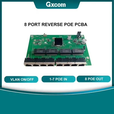 Volles Gigabit 1000/m VLAN 8 LAN Ports Netzwerk Switch Reverse Poe 24-48V