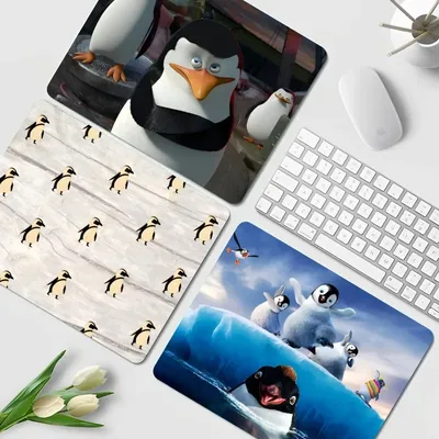 Die Pinguine von Madagaskar Gummi kleine verdickte Mauspad Gaming Tastatur Tisch matte Büro liefert Raum dekor für Teenager