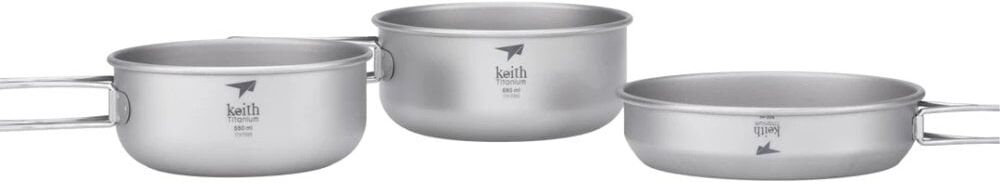 Keith Titanium 680ml Topfset mit Pfanne