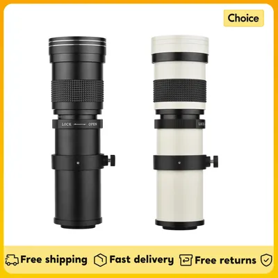 Kamera mf super tele zoomobjektiv f/1/4-16 8,3-420mm t halterung mit universellem 800 Zoll gewinde für canon nikon sony kameras