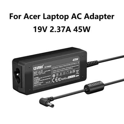 45 W AC-Adapter für Acer Laptop-Ladegerät 19 V 2,37 A 3,0 x 1,1 mm, kompatibel mit Acer Chromebook Aspire Swift 1/3/5 Serie