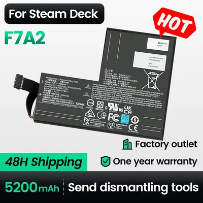 Keyuan F7A2 Akku Update 5200 mAh für Lenovo Steam Deck LCD und Oled Laptop Gaming Controller Steam Deck wiederaufladbarer Akku