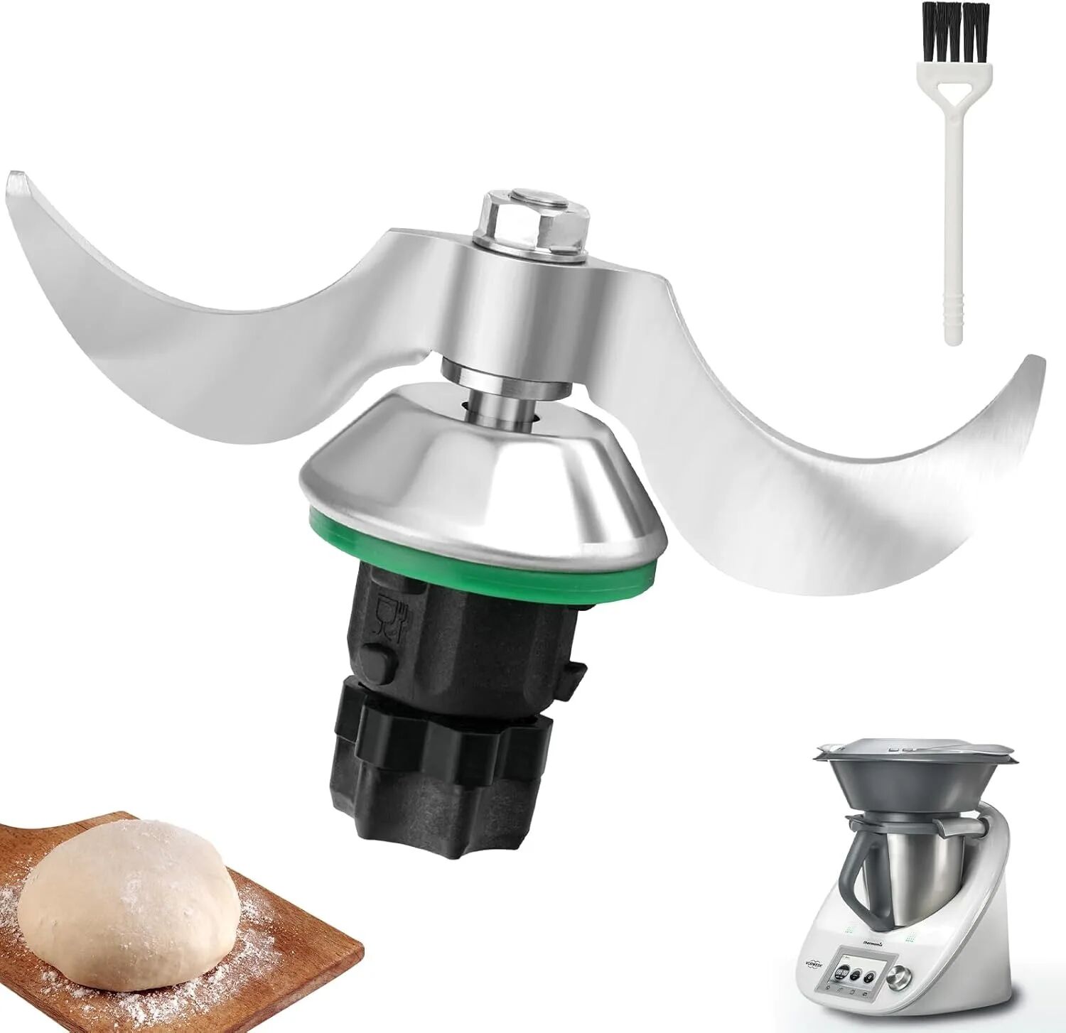 CAYOMEN Universelles Mischmesser für Vorwerk Thermomix TM5 & TM6 – Knetmasse für Teig und Pasten