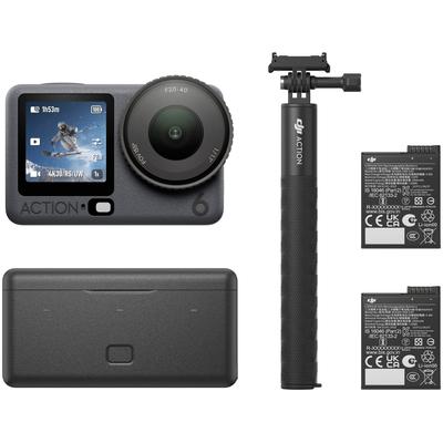 DJI Action Cam "Osmo Action 6 Adventure Combo", schwarz, B:4,72cm H:3,31cm T:7,28cm, Camcorder, Topseller