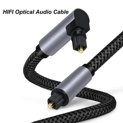 HIFI Digitales optisches Audiokabel 90 Grad Toslink SPDIF Koaxialkabeladapter für Verstärker Blu-ray Xbox 360 PS4 Soundbar