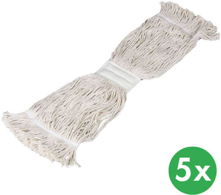 B2B Partner Bodenwischer mit Fransen, 40 x 14 cm (5 Stk.)
