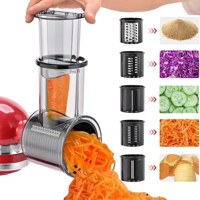 Aufsatz für Slicer Shredder für KitchenAid Standmixer mit 5-Klingen