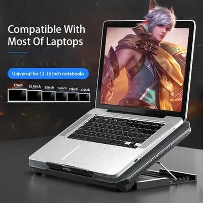 Gaming Laptop Halter Kühler Große Größe Für 12-16 Zoll Notebook Laptop Cooling Pads Wind Geschwindigkeit Einstellbar Stille Laptop stehen