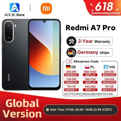 Globale Version Xiaomi Redmi A7 Pro Handy Smartphone 6000mAh Akku 6,9 Zoll 120Hz Display 13MP Kamera Xiaomi HyperOS Xiaomi Handy