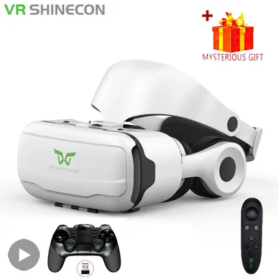 VR Brille Virtual Reality 3D Headset Helm Für Android iPhone Smartphone Handy Spiel Wirth Echte Brille Geräte Linsen