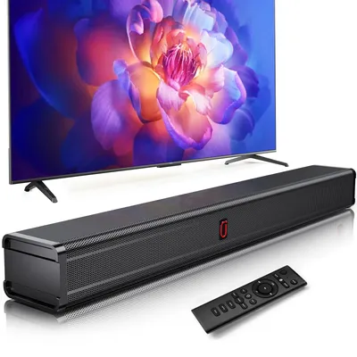 JYX H7 3D Surround Soundbar für TV – 40W Dual-Treiber, Dolby Atmos, Bluetooth 5.4 / HDMI-ARC/AUX/USB, 3 EQ-Modi, Kompakte Wandmontage