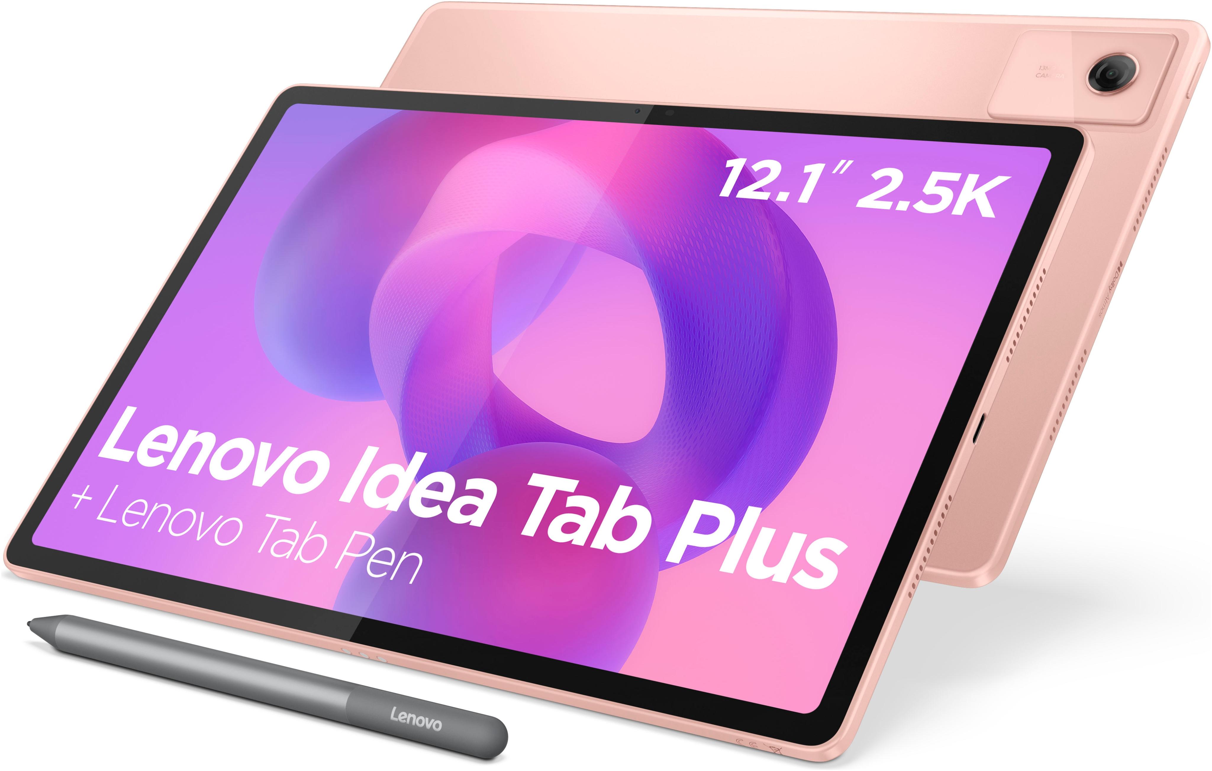 LENOVO Tablet "Idea Tab Plus (12,1 Zoll)", Energieeffizienz: F (A-G), sand rose, 256 GB, Tablets_EBookReader, 4 Lautsprecher, optimiert mit Dolby Atmos