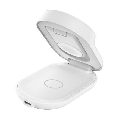 BELKIN Wireless Charger "UltraCharge Faltbare magnetische 3-in-1-Ladestation mit Qi2 25W", weiß, B:10cm H:7cm T:10cm, Ladegeräte