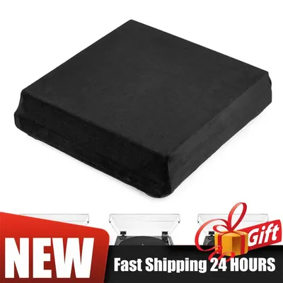 Drehscheiben-Staubschutzhülle, faltbar, für Audio-Technica AT-LP60XBT Plattenspieler, Schutzhülle aus Spandex mit elastischem Band