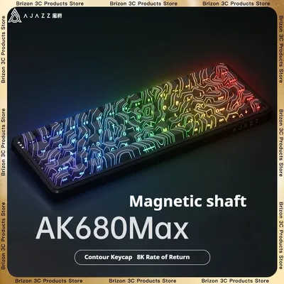 AJAZZ AK680 MAX Gaming Tastatur Controller Magnetische Achse Tastatur Rt Esports Spiel FPS Angepasst Wired RGB PC Laptop Tastatur