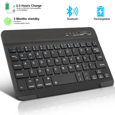 Bluetooth Drahtlose Tastatur Mini Tastatur Für Laptop Tablet Telefon ipad Wiederaufladbare Gaming Tastatur Für Android iOS Windows