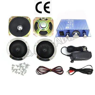 Hallo-fi Audio Stereo A6 Verstärker Arcade Gaming Audio Kit 4-zoll Lautsprecher und Blau Verstärker Raspberry Pi Multi-funktion Gaming PC