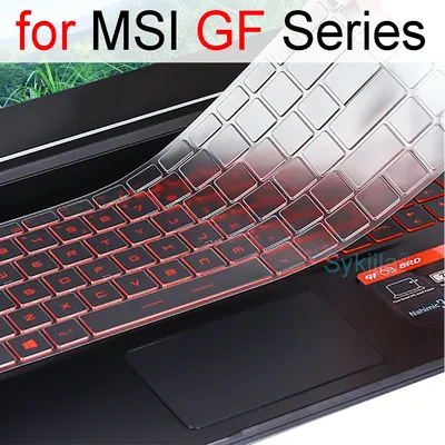 Tastaturabdeckung für MSI GF65 Thin GF63 GF75 Thin GF72 GF72VR GF62 GF62VR Silikon-Schutzhülle für Gaming Laptop 15,6